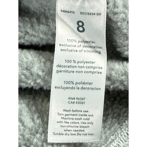 OshKosh B'gosh Kids Boys Shawl Collar Sweater Gray Size 8 - Picture 6 of 7